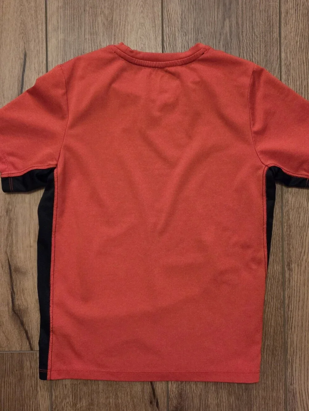 Russell Athletic Boys Red & Black Short Sleeve Tee